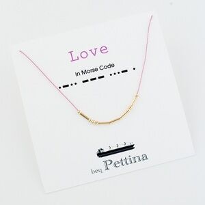 Love in Morse Code Necklace